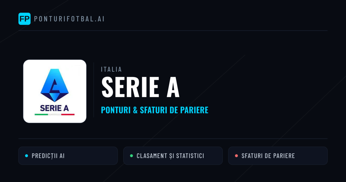 Ponturi și sfaturi de pariuri Italia Serie A