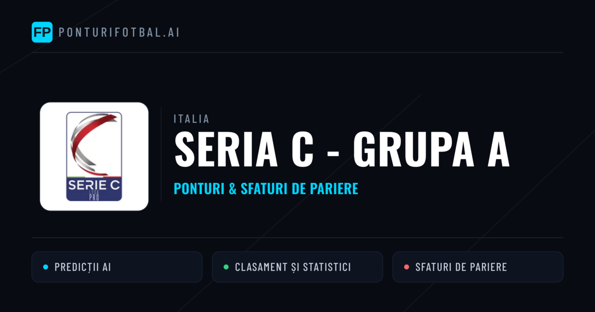 Ponturi și sfaturi de pariuri Italia Seria C - Grupa A