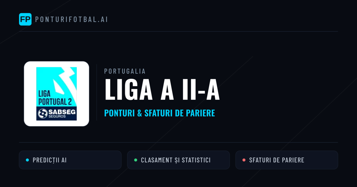 Ponturi și sfaturi de pariuri Portugalia Liga a II-a