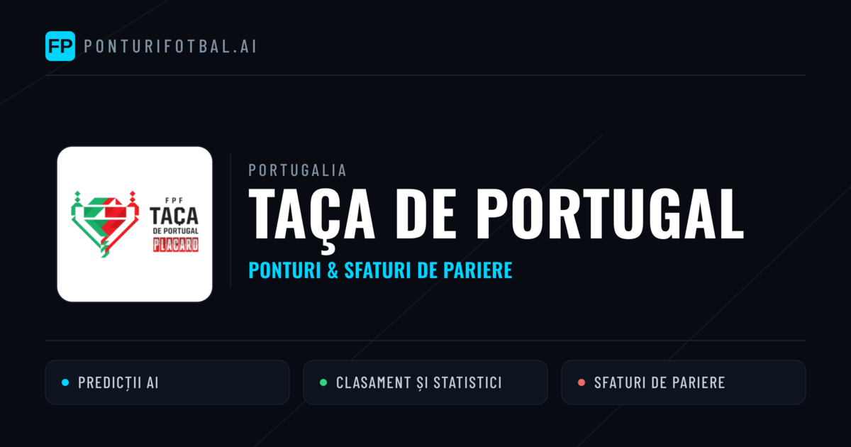 Ponturi și sfaturi de pariuri Portugalia Taça de Portugal