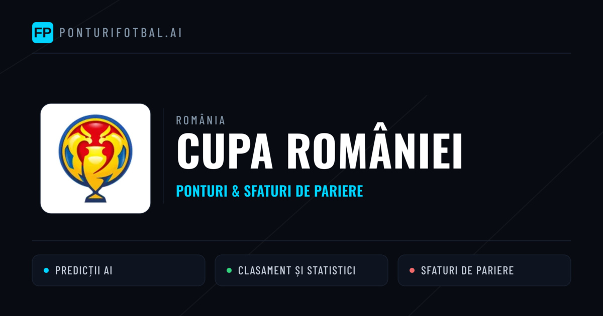 Ponturi și sfaturi de pariuri România Cupa României
