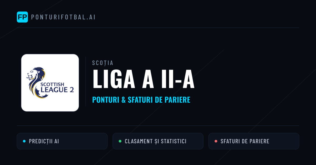 Ponturi și sfaturi de pariuri Scoția Liga a II-a