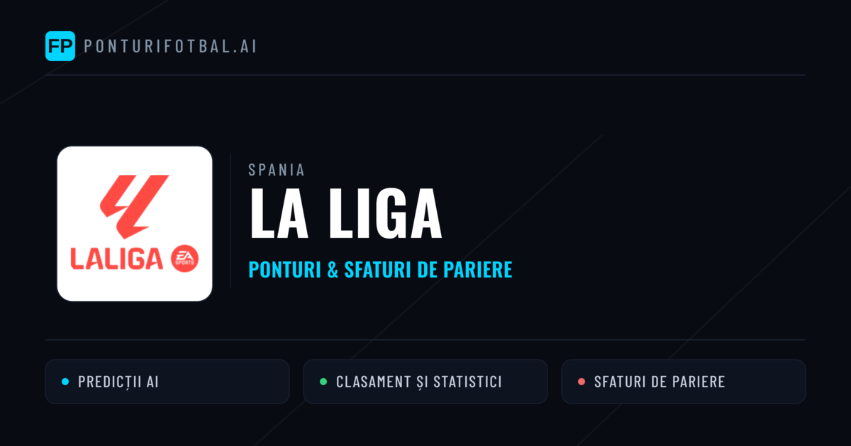 Ponturi și sfaturi de pariuri Spania La Liga