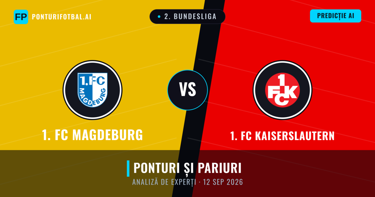 1. FC Magdeburg vs 1. FC Kaiserslautern — pronostic și avancronică meci