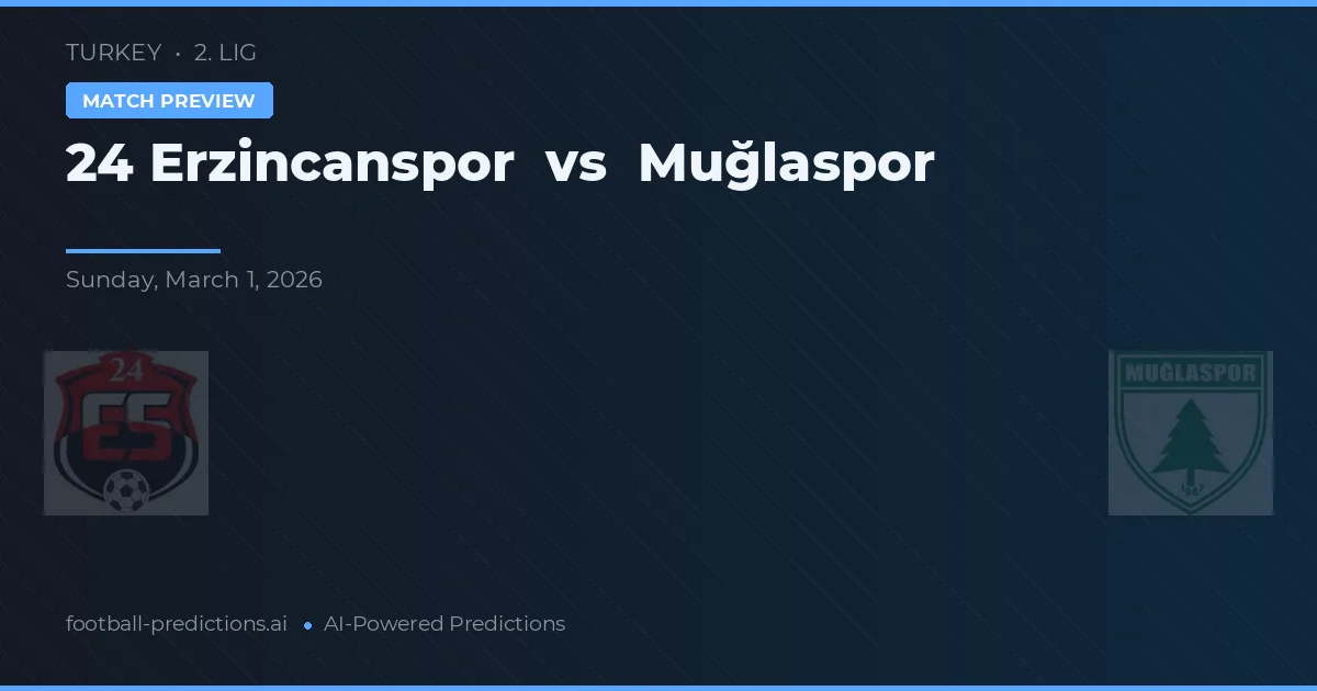 24 Erzincanspor vs Muğlaspor — pronostic și avancronică meci