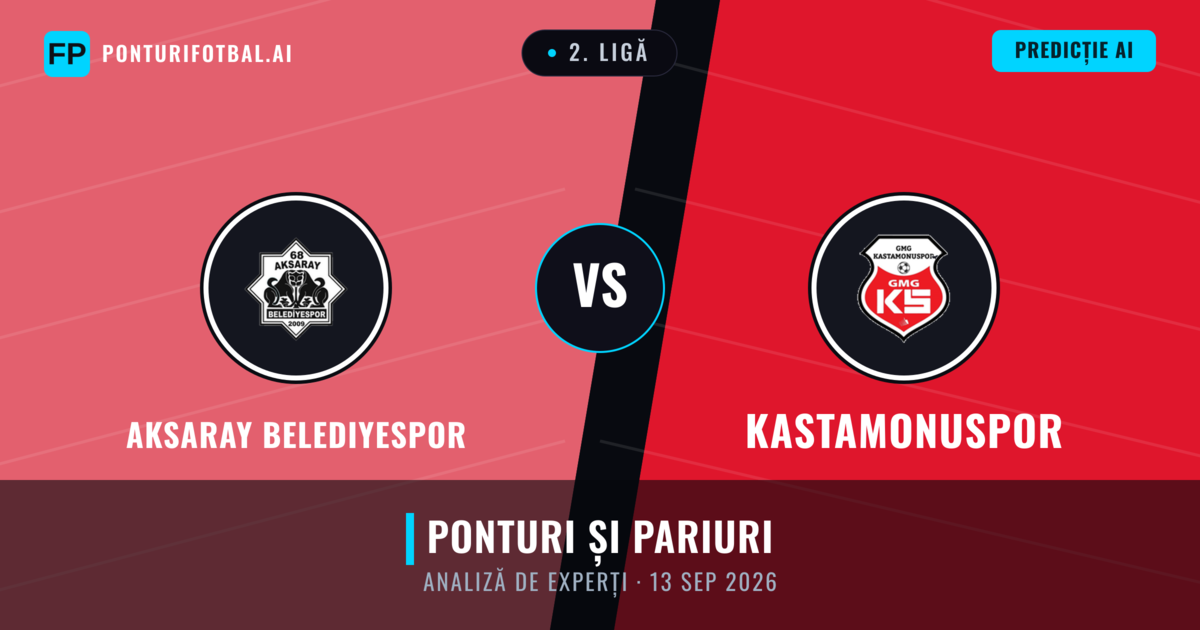 Aksaray Belediyespor vs Kastamonuspor — pronostic și avancronică meci