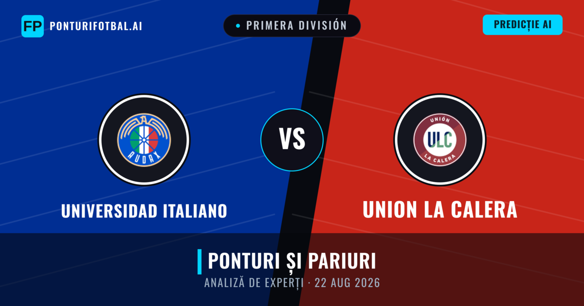 Universidad Italiano vs Union La Calera — pronostic și avancronică meci