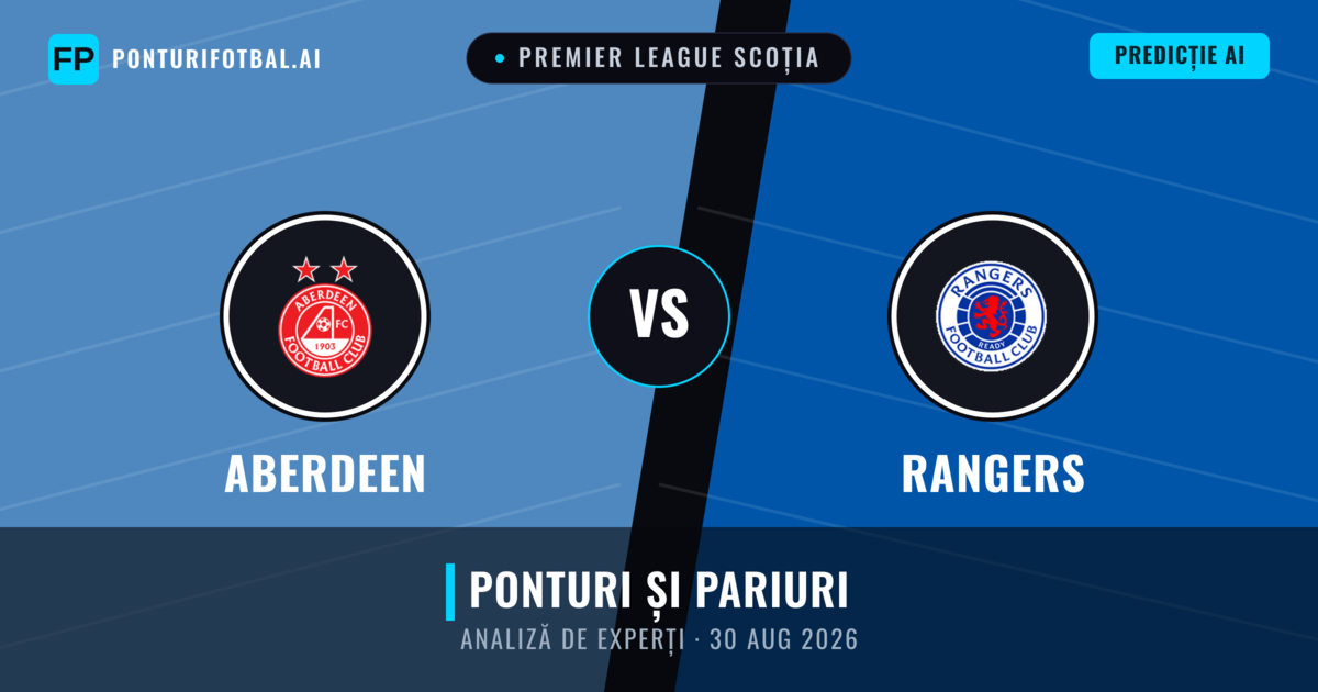 Aberdeen vs Rangers — pronostic și avancronică meci