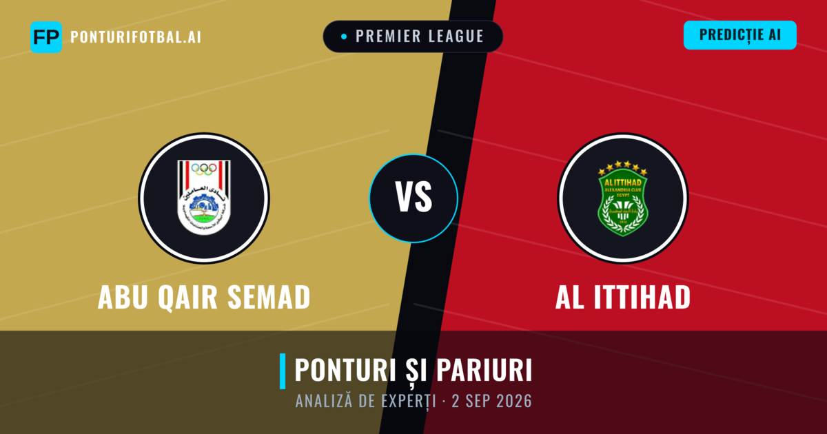Abu Qair Semad vs Al Ittihad — pronostic și avancronică meci