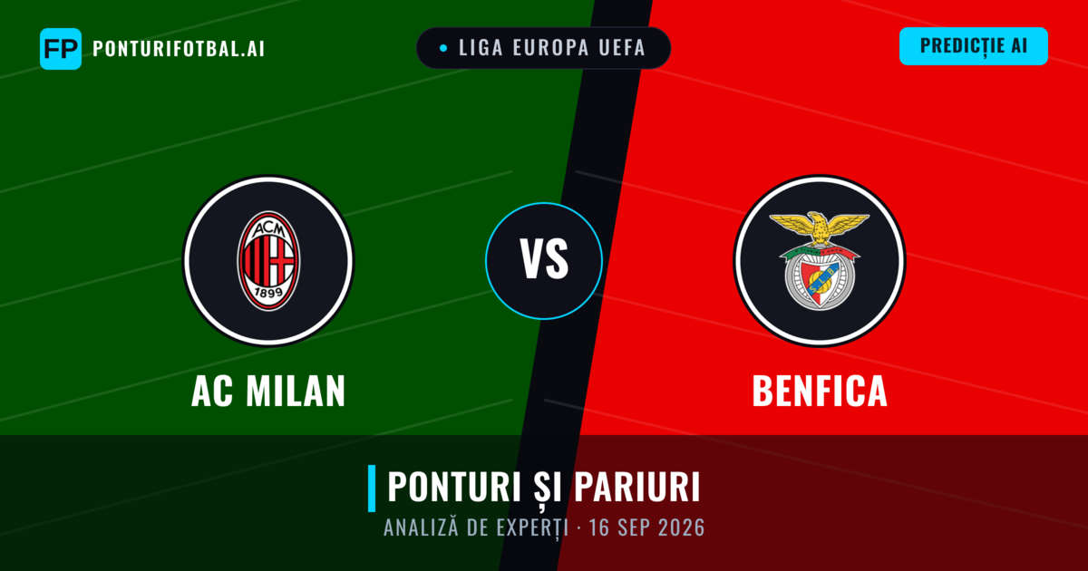 AC Milan vs Benfica — pronostic și avancronică meci
