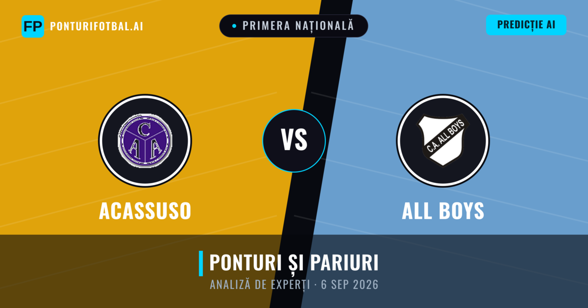 Acassuso vs All Boys — pronostic și avancronică meci