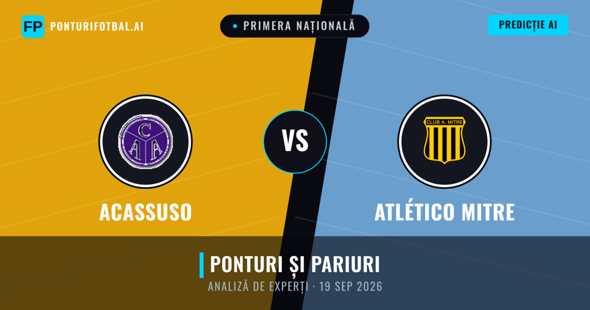 Acassuso vs Atlético Mitre — pronostic și avancronică meci