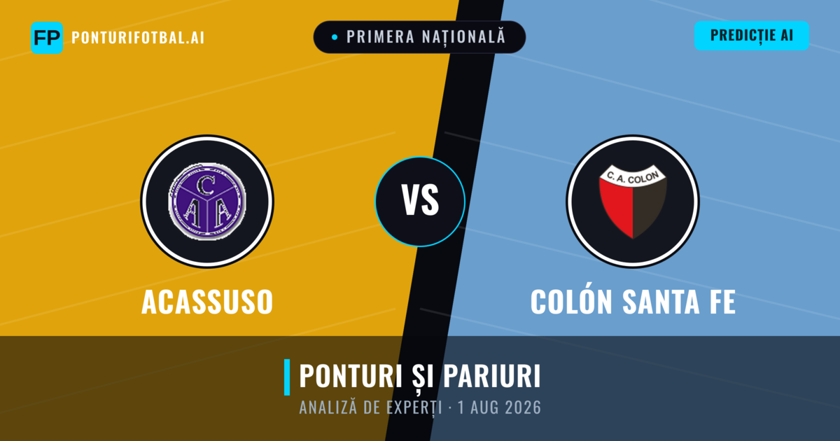 Acassuso vs Colón Santa Fe — pronostic și avancronică meci