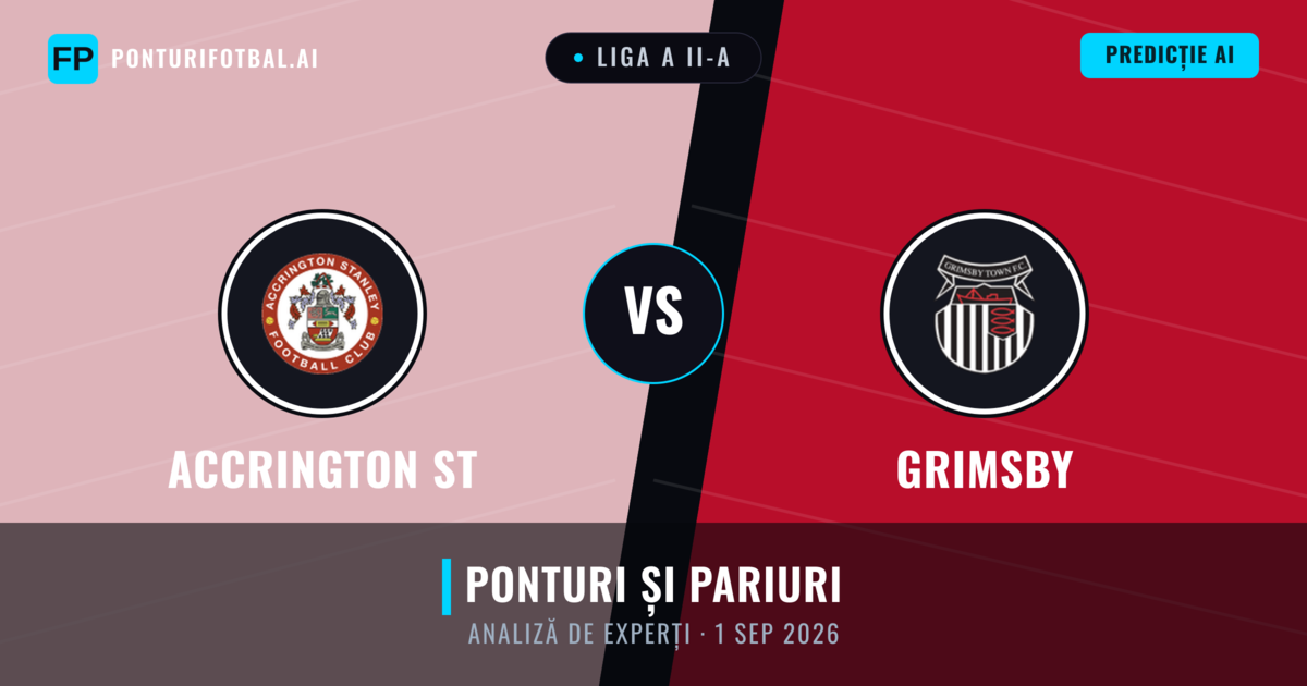 Accrington ST vs Grimsby — pronostic și avancronică meci