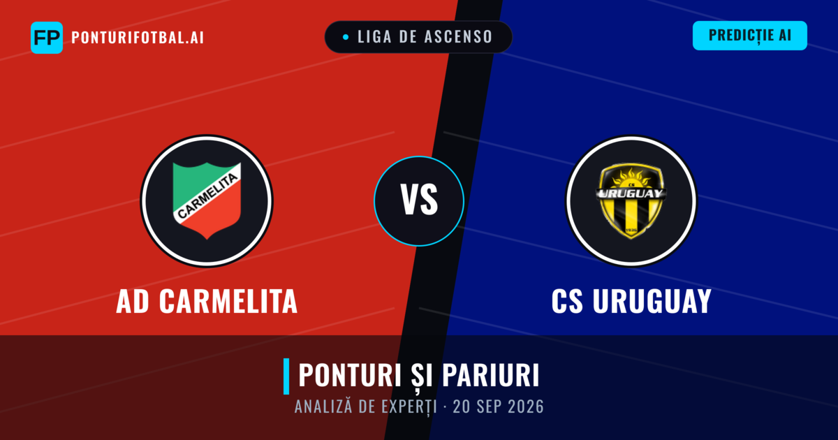AD Carmelita vs CS Uruguay — pronostic și avancronică meci