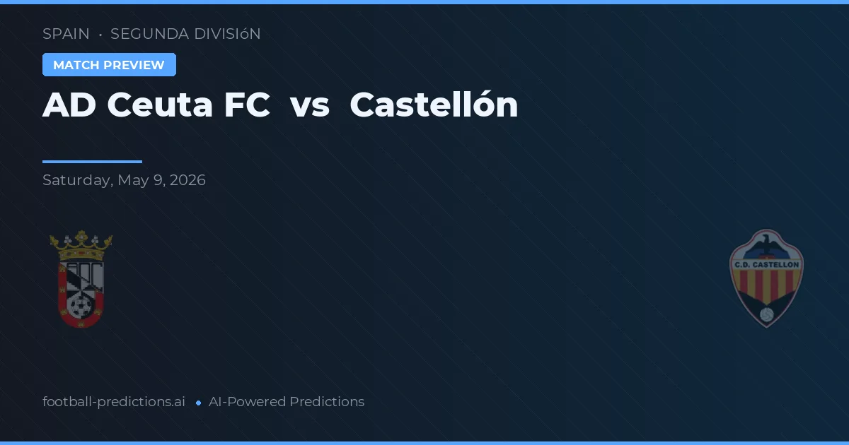 Ceuta FC vs Castellón — pronostic și avancronică meci