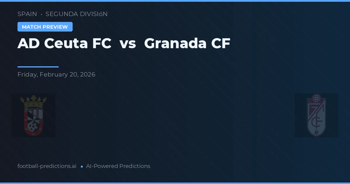 Ceuta FC vs Granada CF — pronostic și avancronică meci