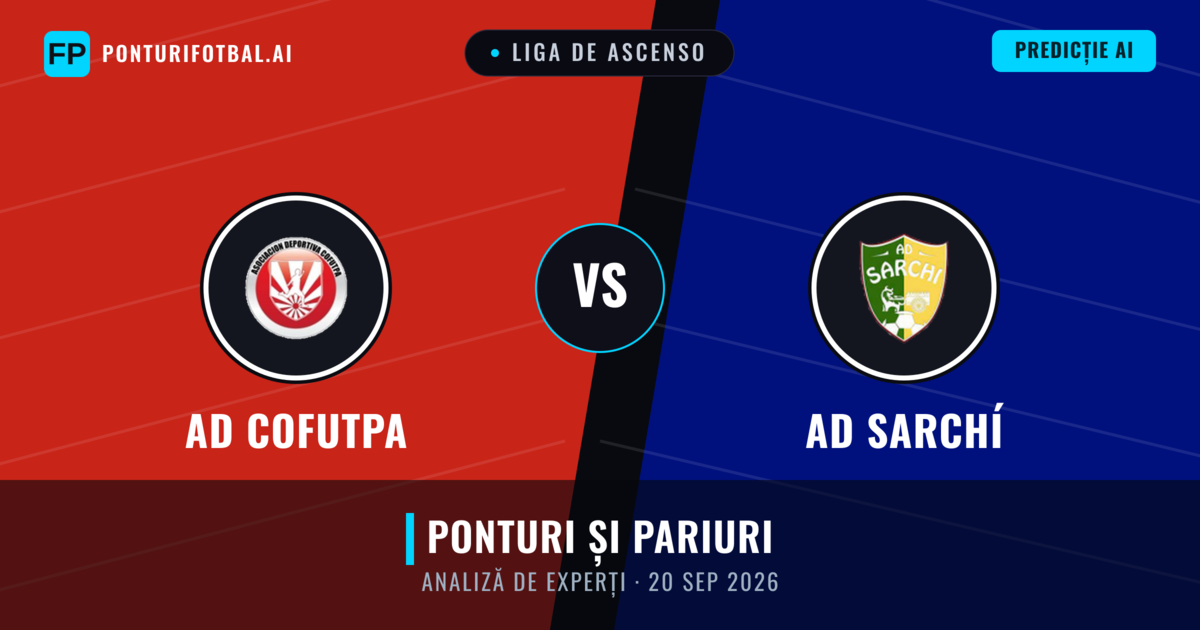 AD Cofutpa vs AD Sarchí — pronostic și avancronică meci
