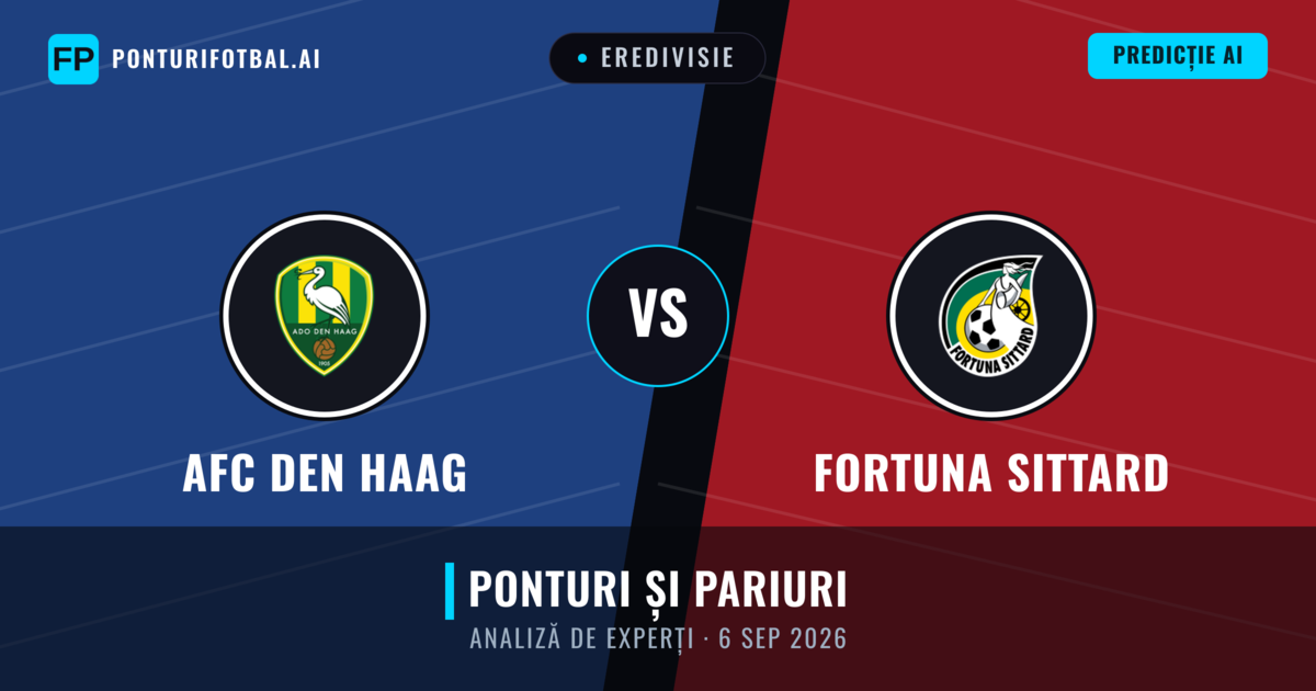 AFC Den Haag vs Fortuna Sittard — pronostic și avancronică meci