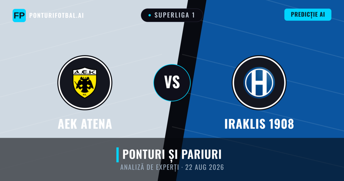AEK Atena vs Iraklis 1908 — pronostic și avancronică meci
