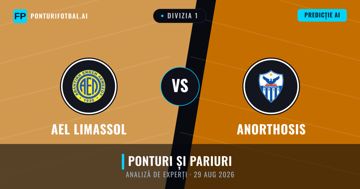 AEL Limassol vs Anorthosis — pronostic și avancronică meci