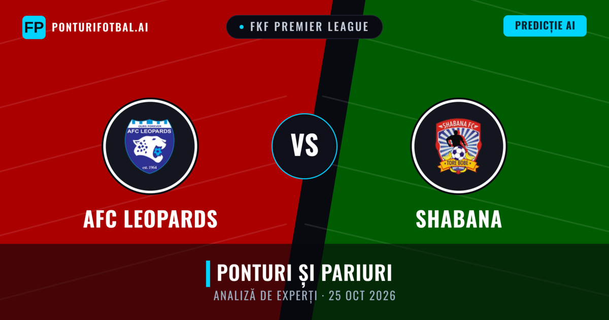 AFC Leopards vs Shabana — pronostic și avancronică meci