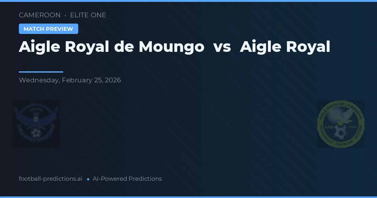 Aigle Royal de Moungo vs Aigle Royal — pronostic și avancronică meci