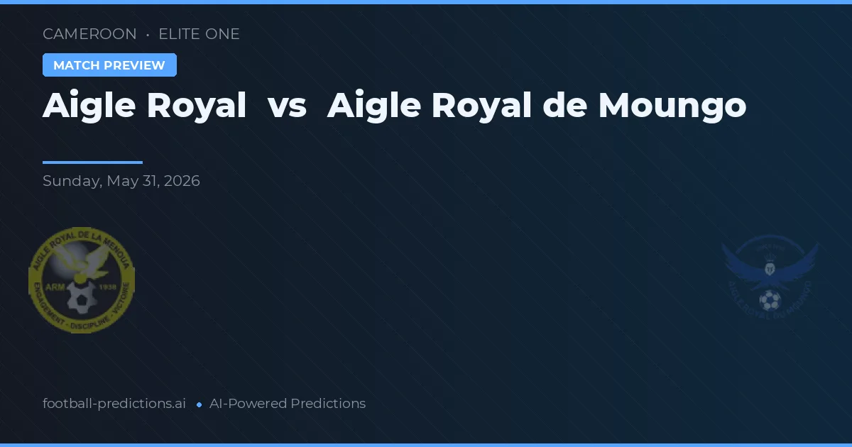 Aigle Royal vs Aigle Royal de Moungo — pronostic și avancronică meci