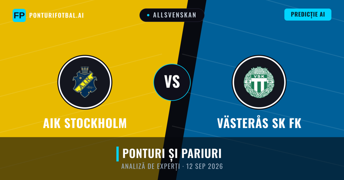 AIK Stockholm vs Västerås SK FK — pronostic și avancronică meci