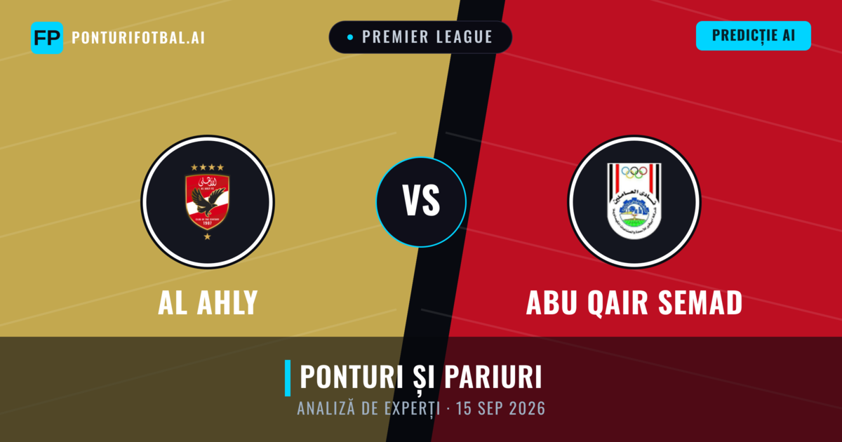 Al Ahly vs Abu Qair Semad — pronostic și avancronică meci