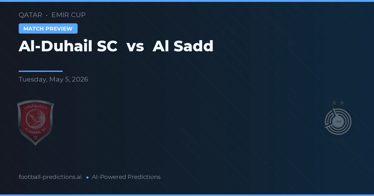 Al-Duhail SC vs Al Sadd — pronostic și avancronică meci