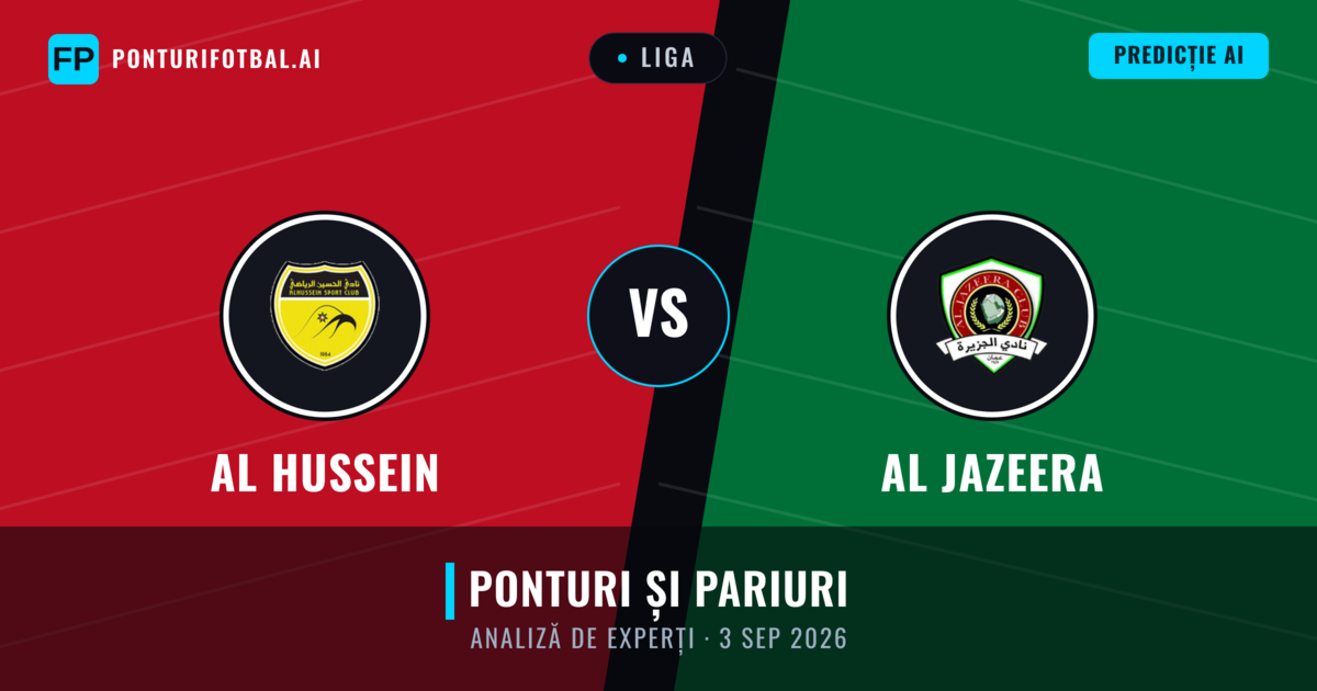 Al Hussein vs Al Jazeera — pronostic și avancronică meci