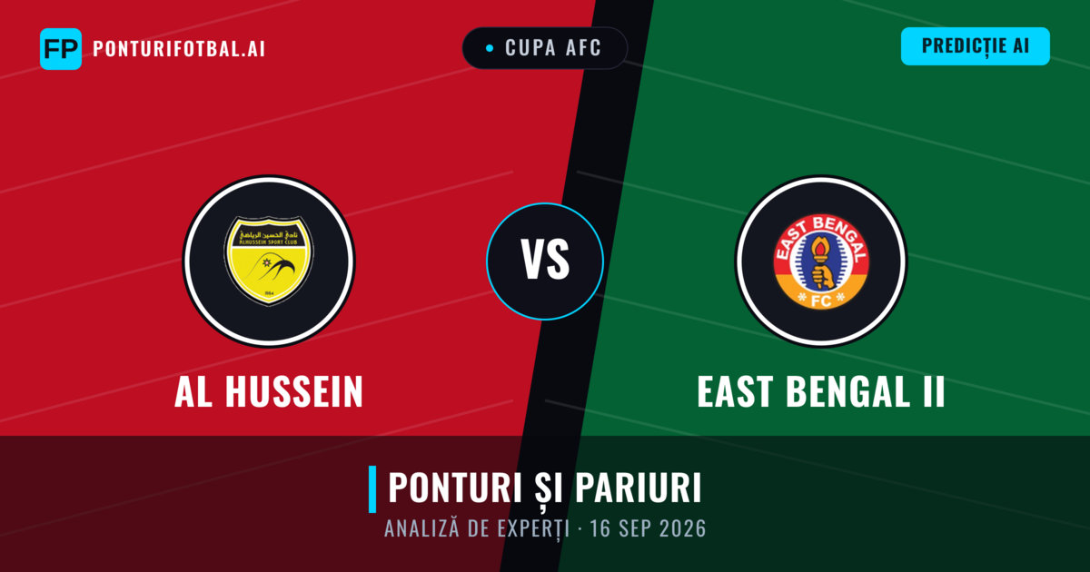 Al Hussein vs East Bengal II — pronostic și avancronică meci