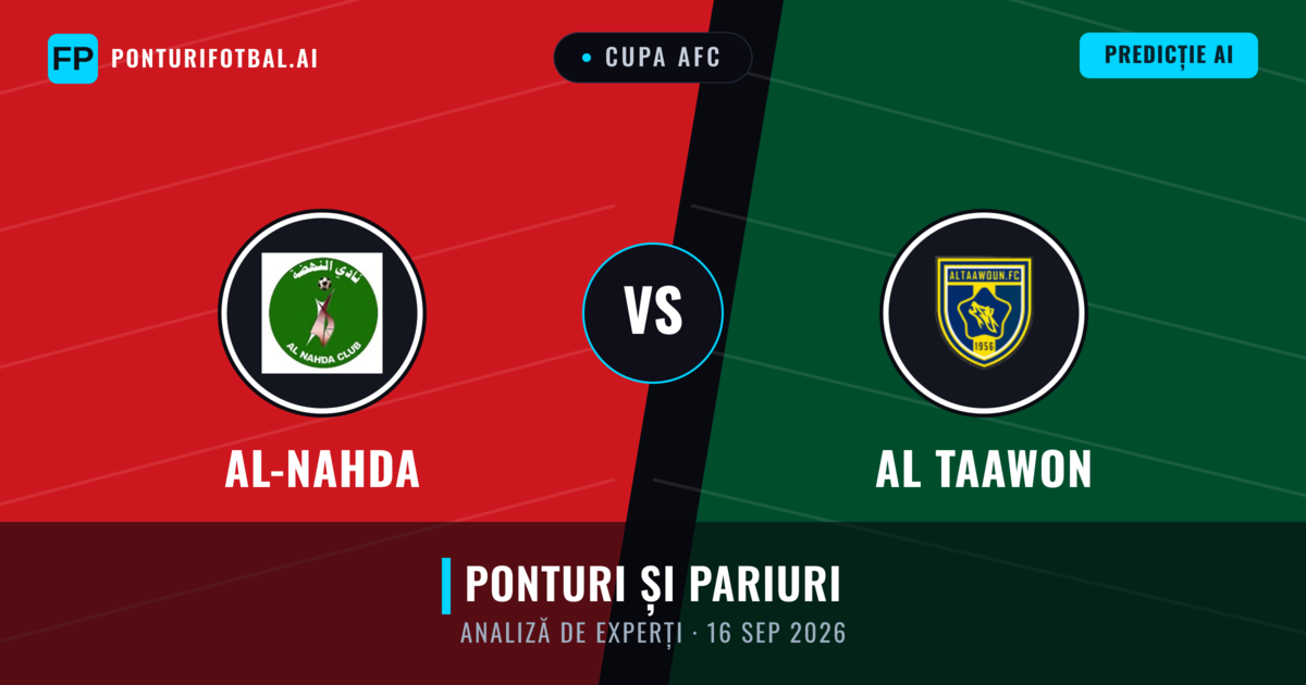 Al-Nahda vs Al Taawon — pronostic și avancronică meci