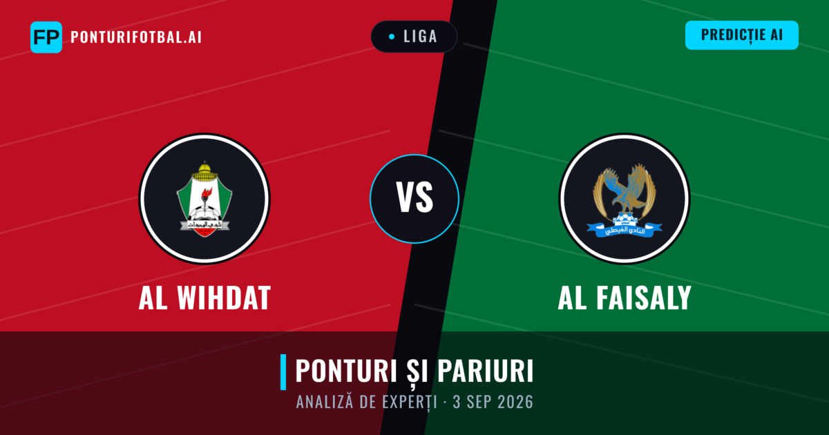 Al Wihdat vs Al Faisaly — pronostic și avancronică meci