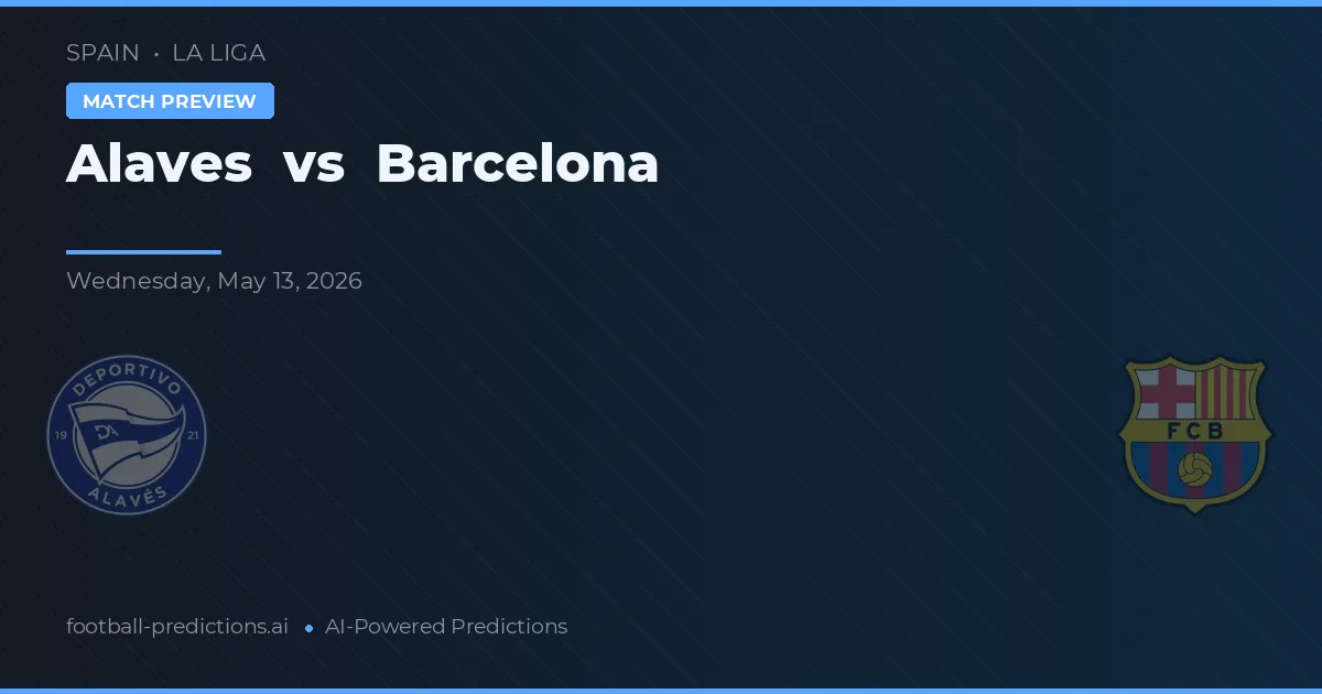Alavés vs Barcelona — pronostic și avancronică meci