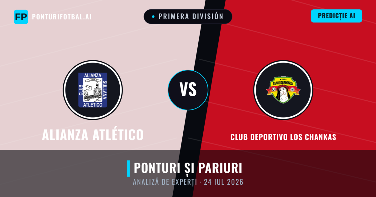Alianza Atlético vs Club Deportivo Los Chankas — pronostic și avancronică meci