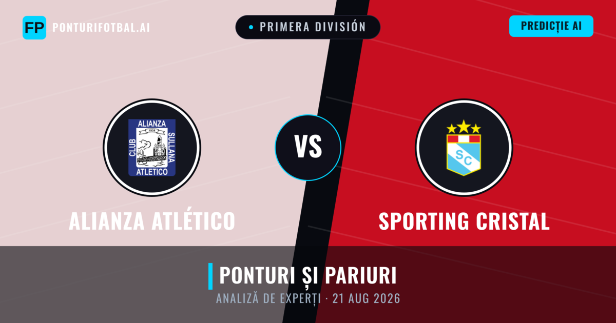 Alianza Atlético vs Sporting Cristal — pronostic și avancronică meci