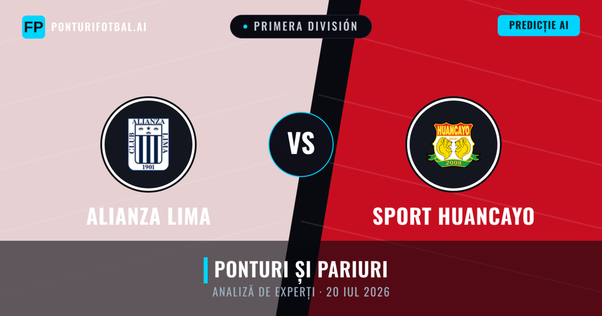 Alianza Lima vs Sport Huancayo — pronostic și avancronică meci