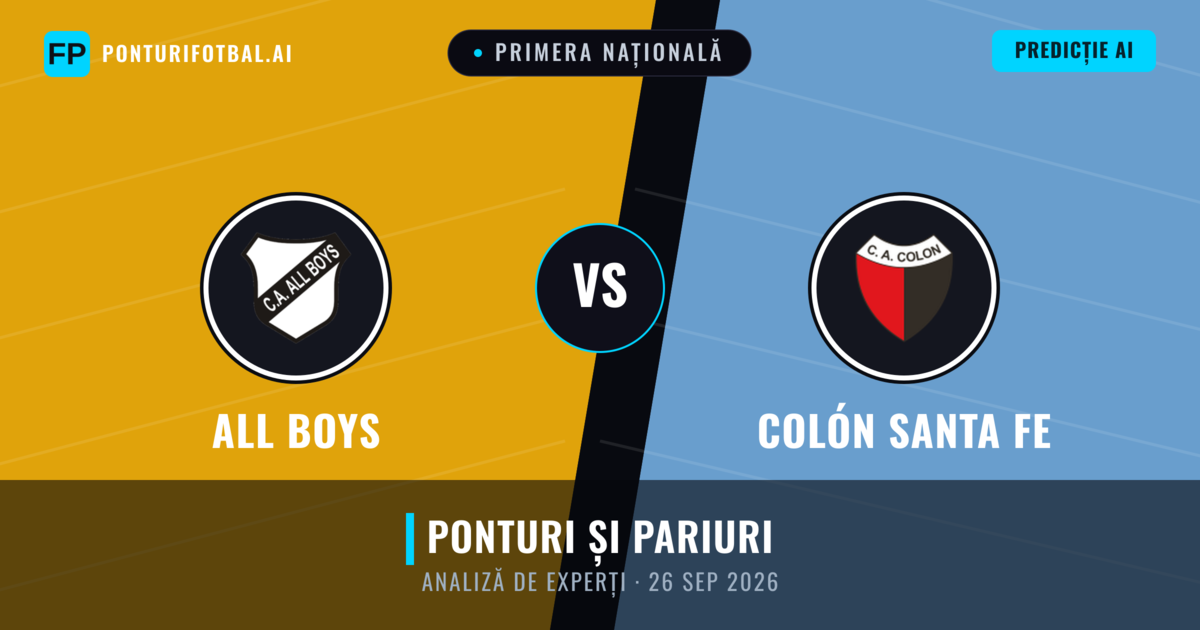 All Boys vs Colón Santa Fe — pronostic și avancronică meci
