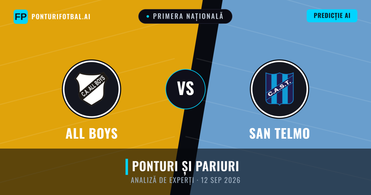 All Boys vs San Telmo — pronostic și avancronică meci