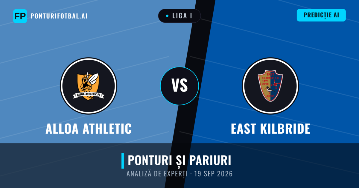 Alloa Athletic vs East Kilbride — pronostic și avancronică meci