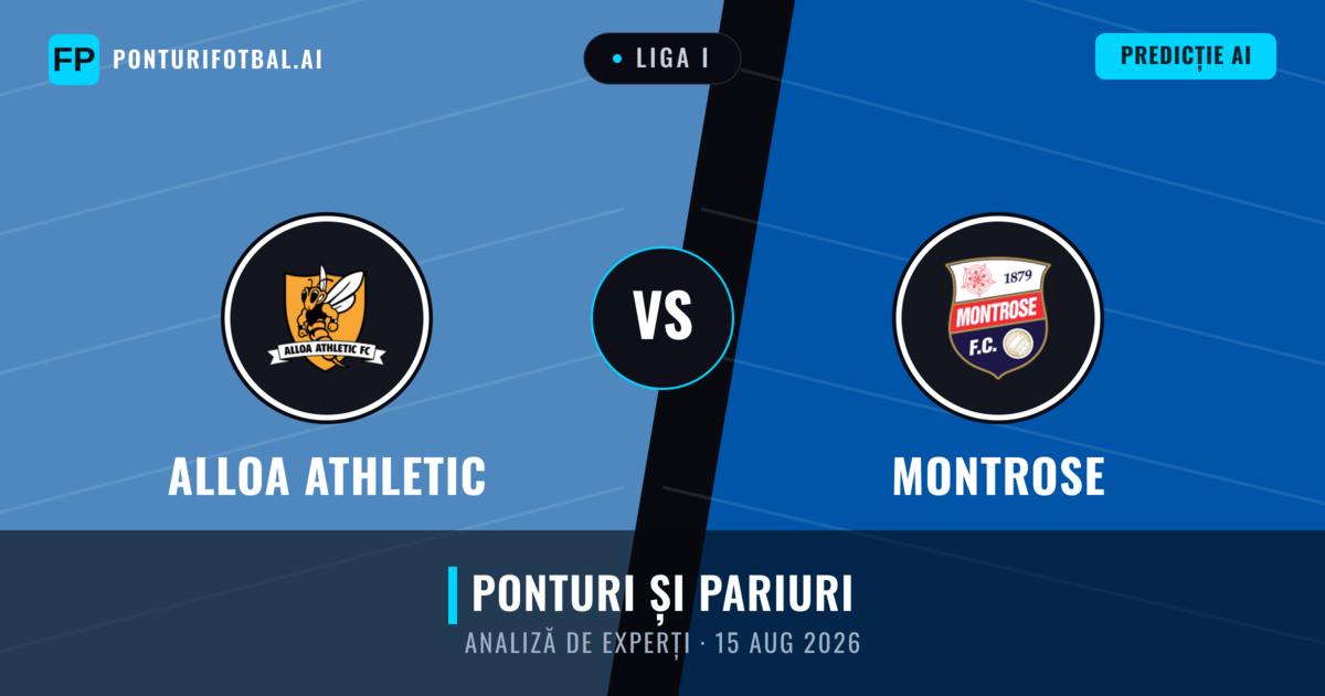Alloa Athletic vs Montrose — pronostic și avancronică meci