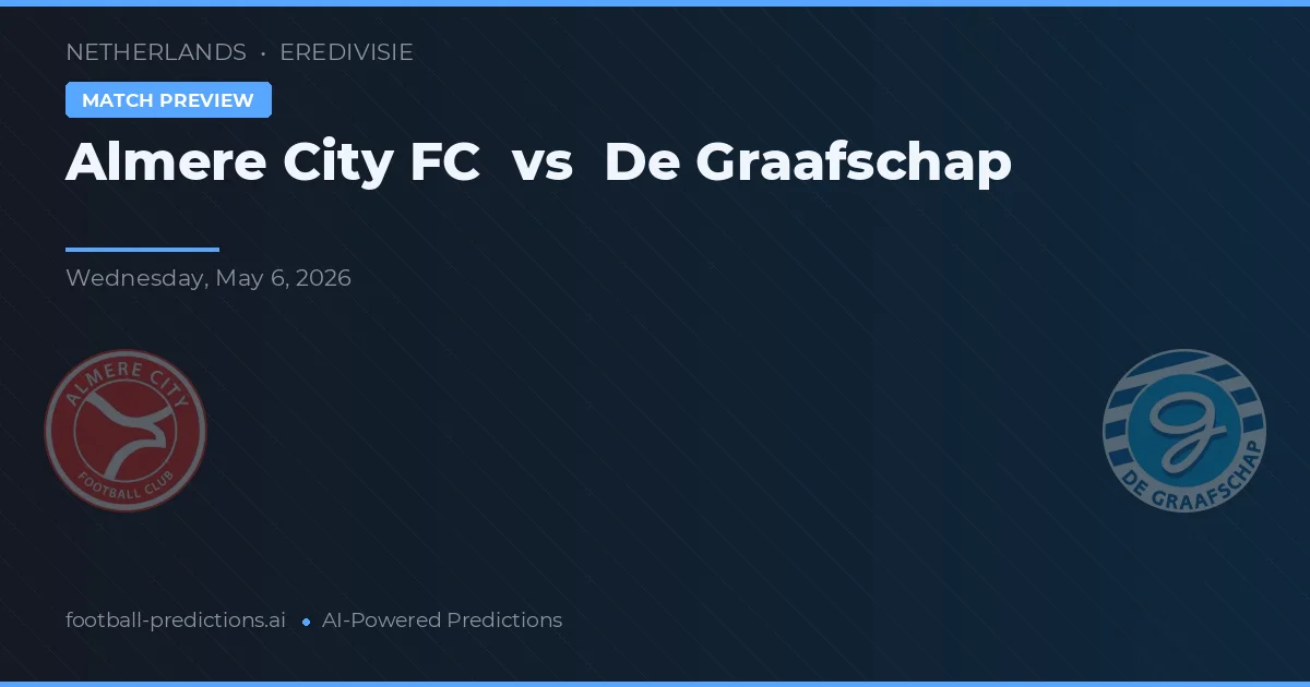 Almere City FC vs De Graafschap — pronostic și avancronică meci