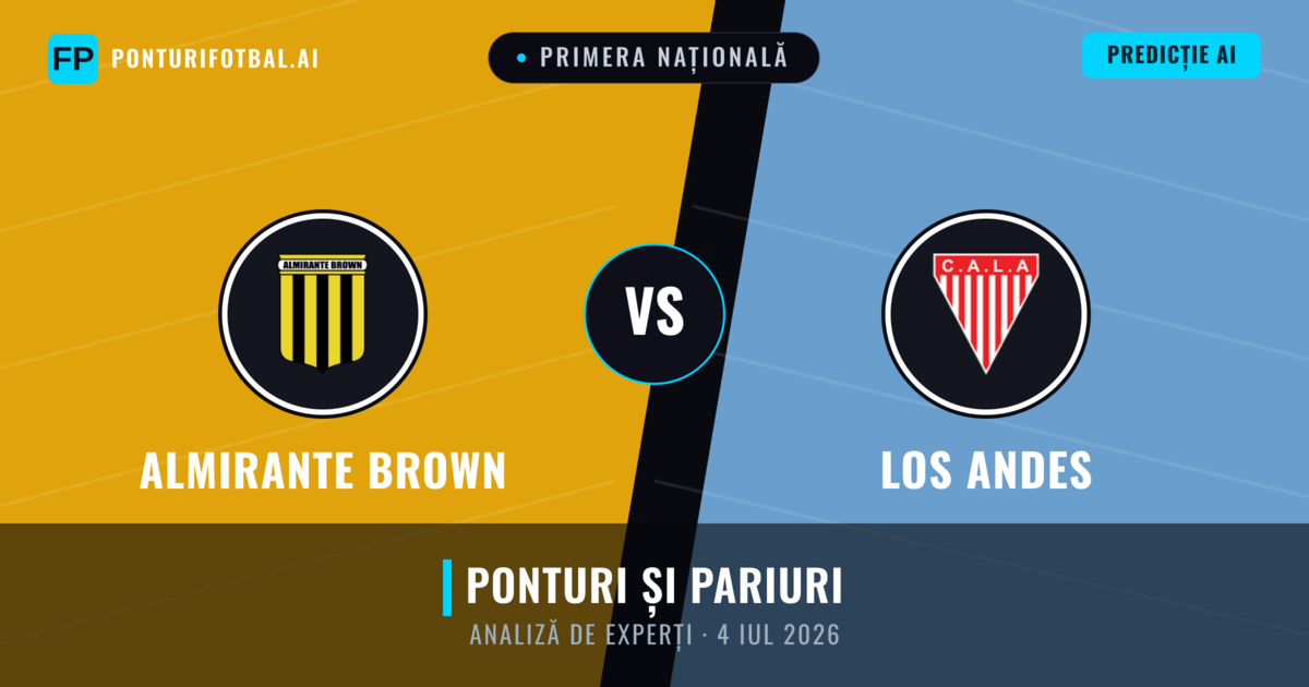 Almirante Brown vs Los Andes — pronostic și avancronică meci
