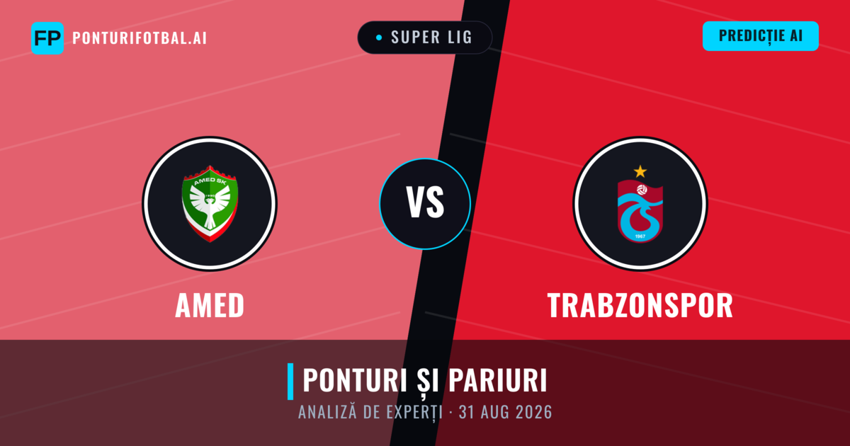 Amed vs Trabzonspor — pronostic și avancronică meci