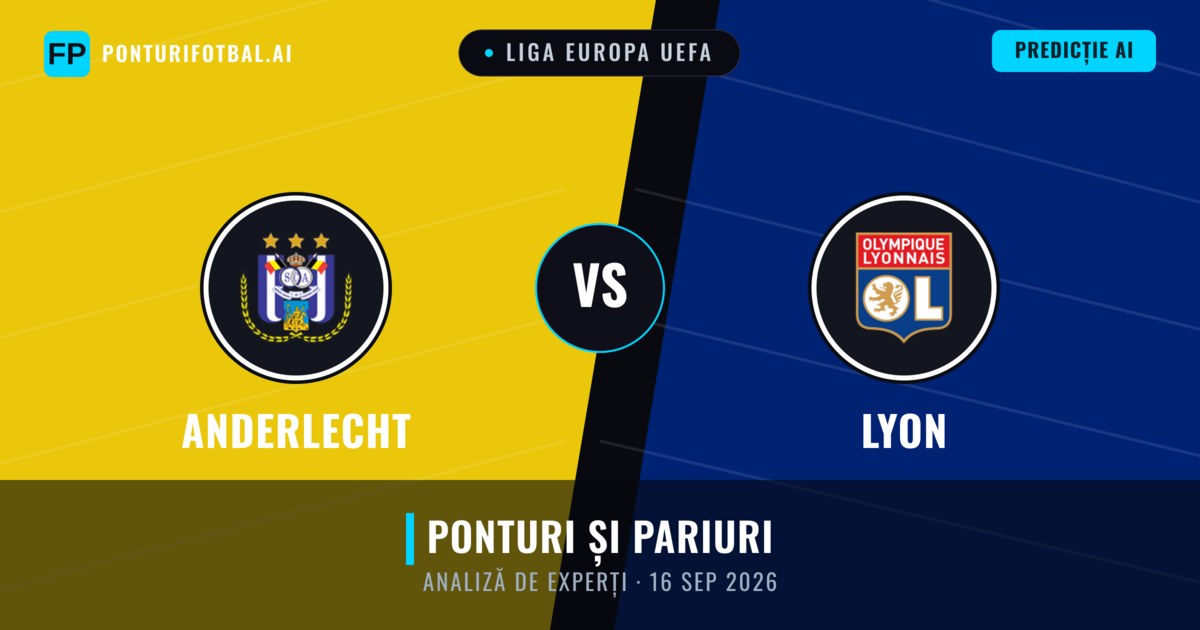 Anderlecht vs Lyon — pronostic și avancronică meci