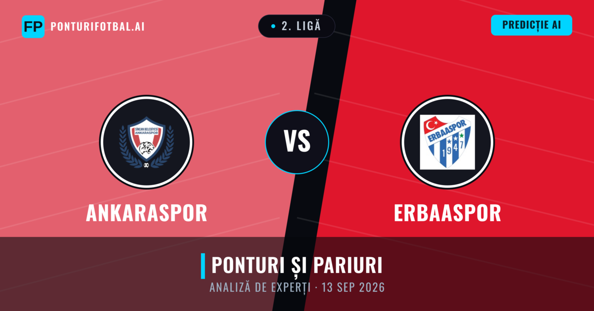 Ankaraspor vs Erbaaspor — pronostic și avancronică meci