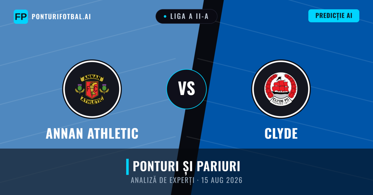 Annan Athletic vs Clyde — pronostic și avancronică meci