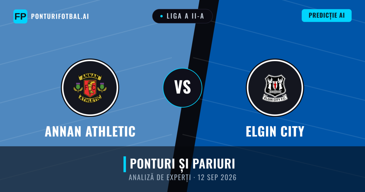 Annan Athletic vs Elgin City — pronostic și avancronică meci